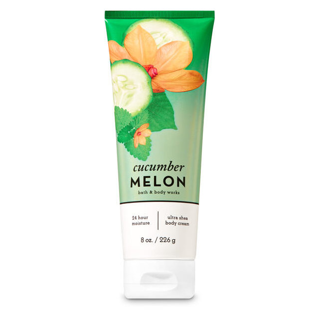 《Bath & Body Works BBW 》保濕香水身體乳霜【小黃瓜甜瓜】Cucumber Melon 226g