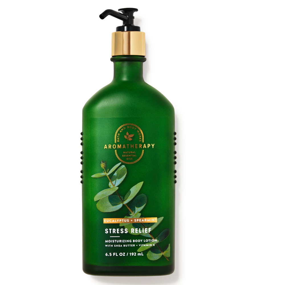 《Bath & Body Works BBW 》芳香療法精油乳液【尤加利薄荷】Eucalyptus Spearmint 192ml
