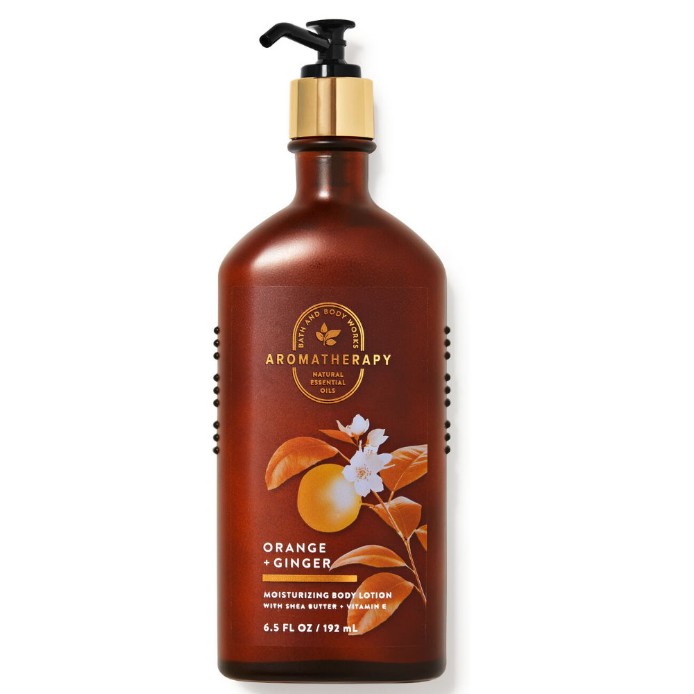 《Bath & Body Works BBW 》芳香療法精油乳液【柑橘薑汁】Orange Ginger192ml