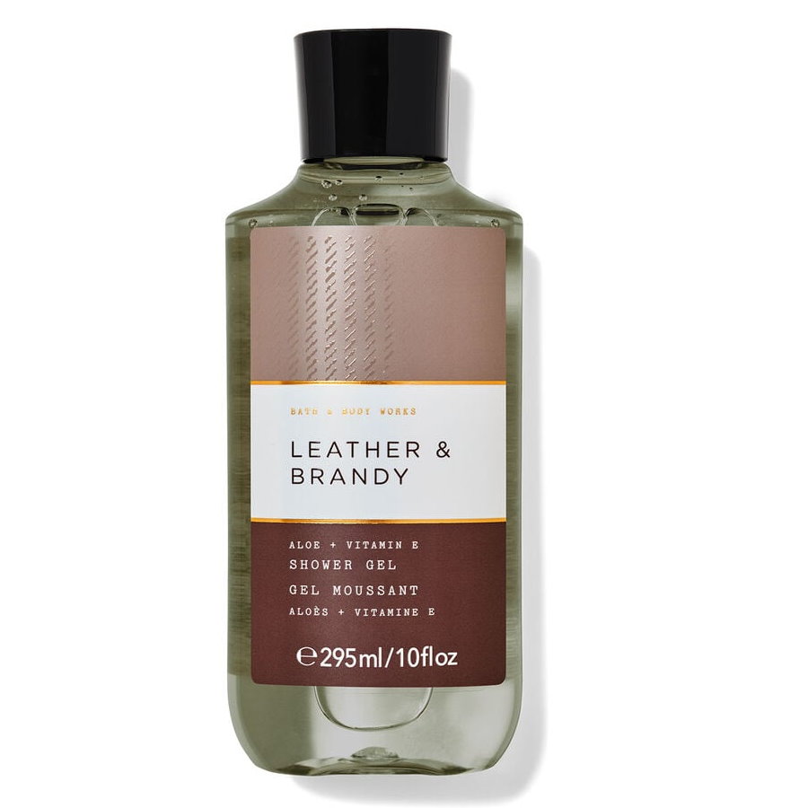 《Bath & Body Works BBW 》香水沐浴精【男士系列-皮革和白蘭地】Leather & Brandy295ml