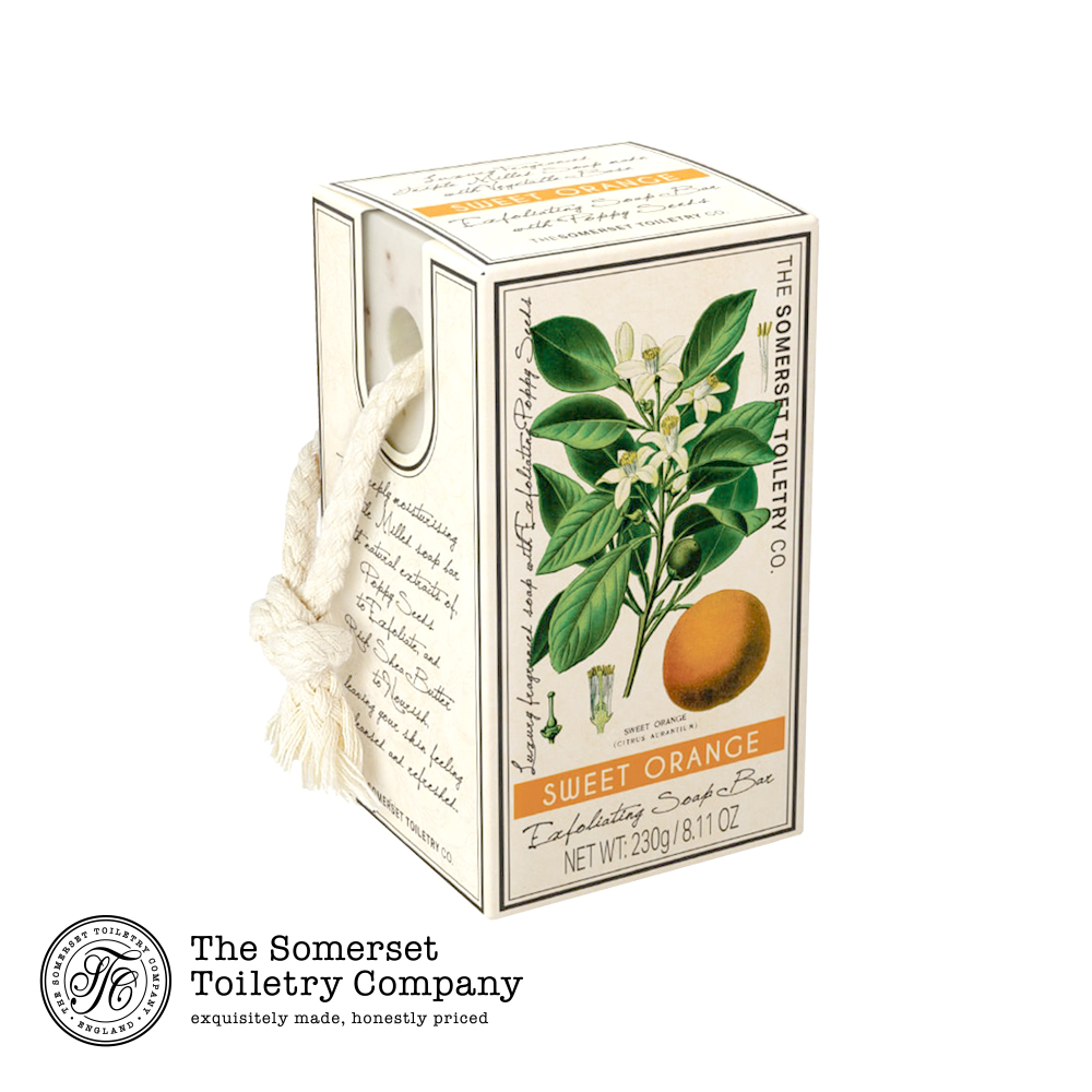 英國賽玫特罌粟籽去角質植物皂(掛繩)-甜橙230g