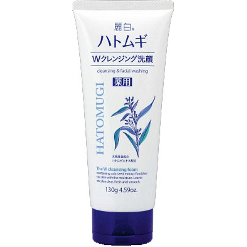 日本【 熊野油脂】 麗白 薏仁藥用洗面乳130g
