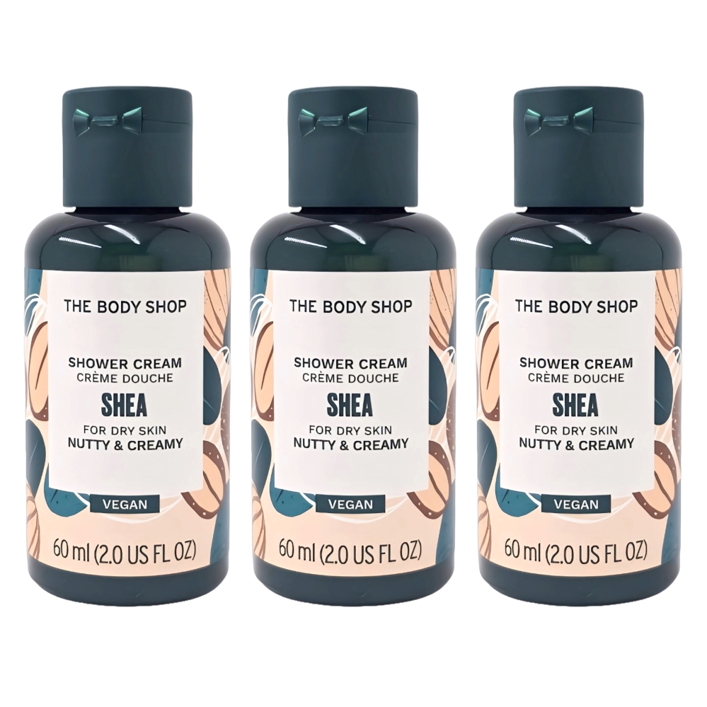 THE BODY SHOP美體小舖 乳油果修護沐浴乳60ml*3入