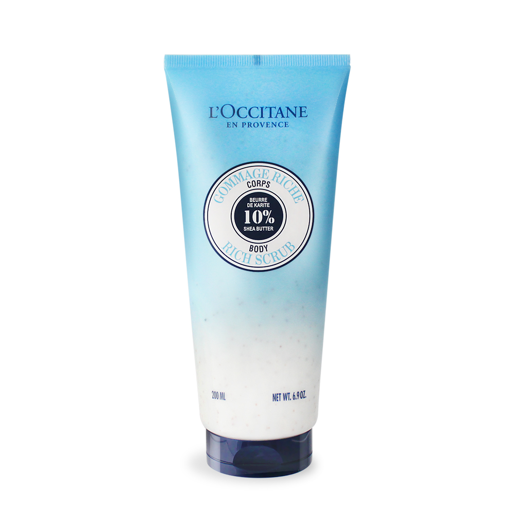LOCCITANE 歐舒丹 乳油木保濕去角質美體霜(200ml)-國際航空版-期效202512