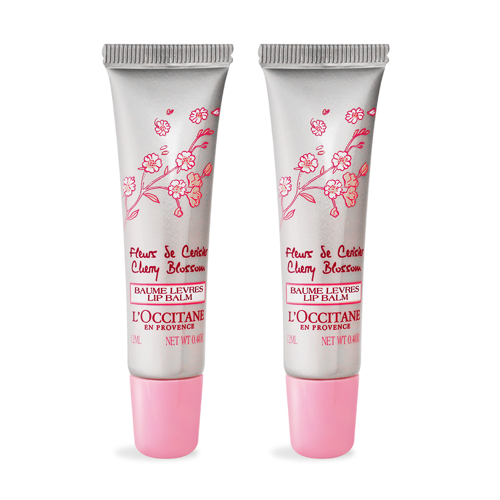 LOCCITANE 歐舒丹 櫻花護唇膏(12ml)X2