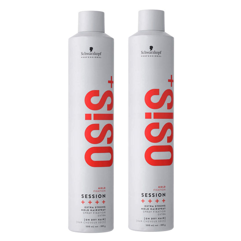 Schwarzkopf施華蔻 OSIS+ SESSION定型系列 黑炫風/黑旋風 特強定型霧 500ML 2入組
