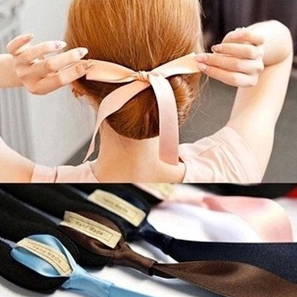 韓國最新海綿寶寶 蝴蝶結綁帶丸子頭海綿盤髮器 DIY髮器 髮包 3入