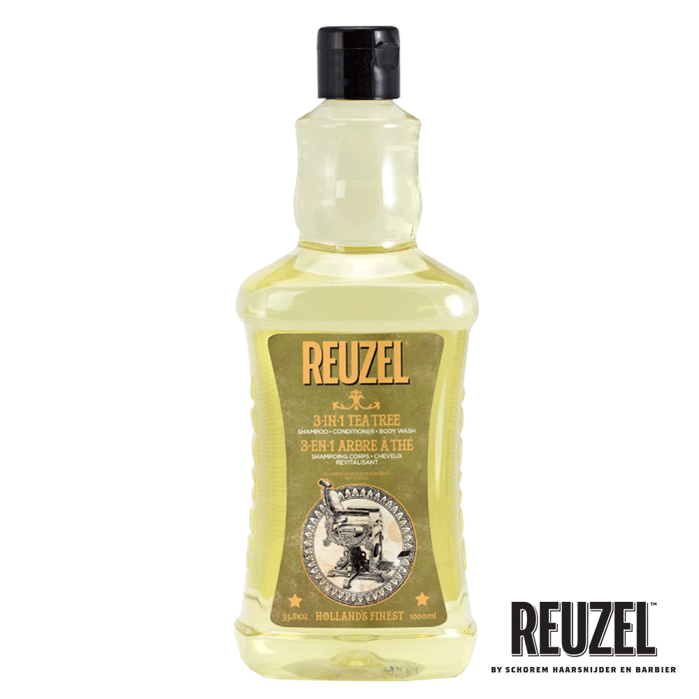 REUZEL Tea Tree 三合一茶樹全能全身洗潤保濕髮浴 1000ml