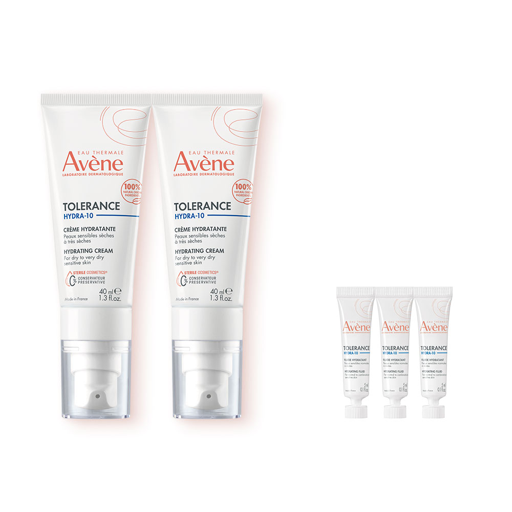 Avene 雅漾 官方直營HYDRA-10極簡保濕霜40ml 2入