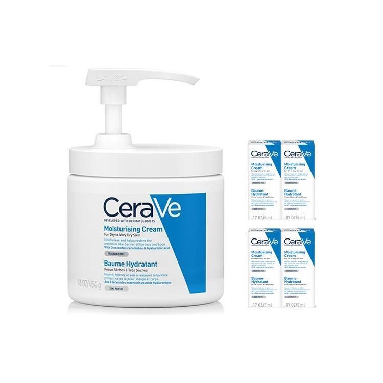 CeraVe適樂膚 長效潤澤修護霜 454g 加量組(+5ml*4)