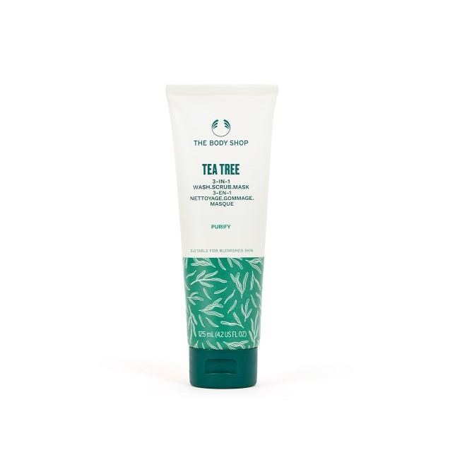 【THE BODY SHOP】茶樹3效淨膚-磨砂-面膜 125ML