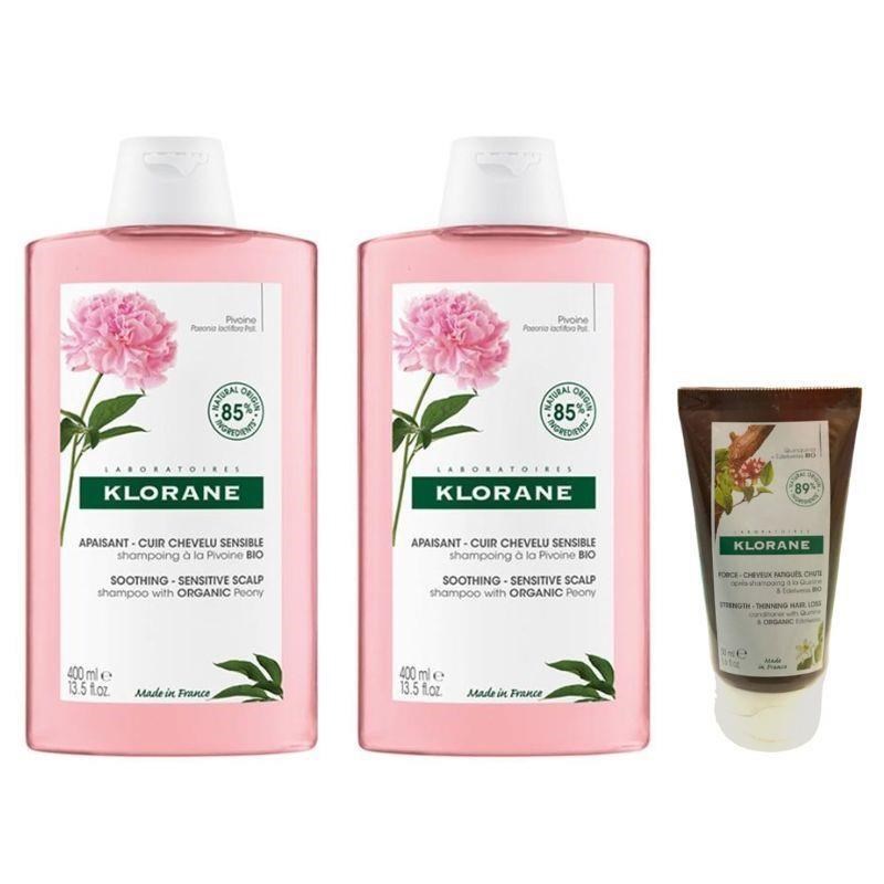 Klorane蔻蘿蘭 速效舒敏洗髮精400ml 兩入組