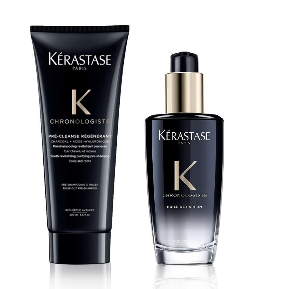 Kerastase 巴黎卡詩 黑鑽極萃逆時亮澤組 (髮浴200ml+香氛露100ml)