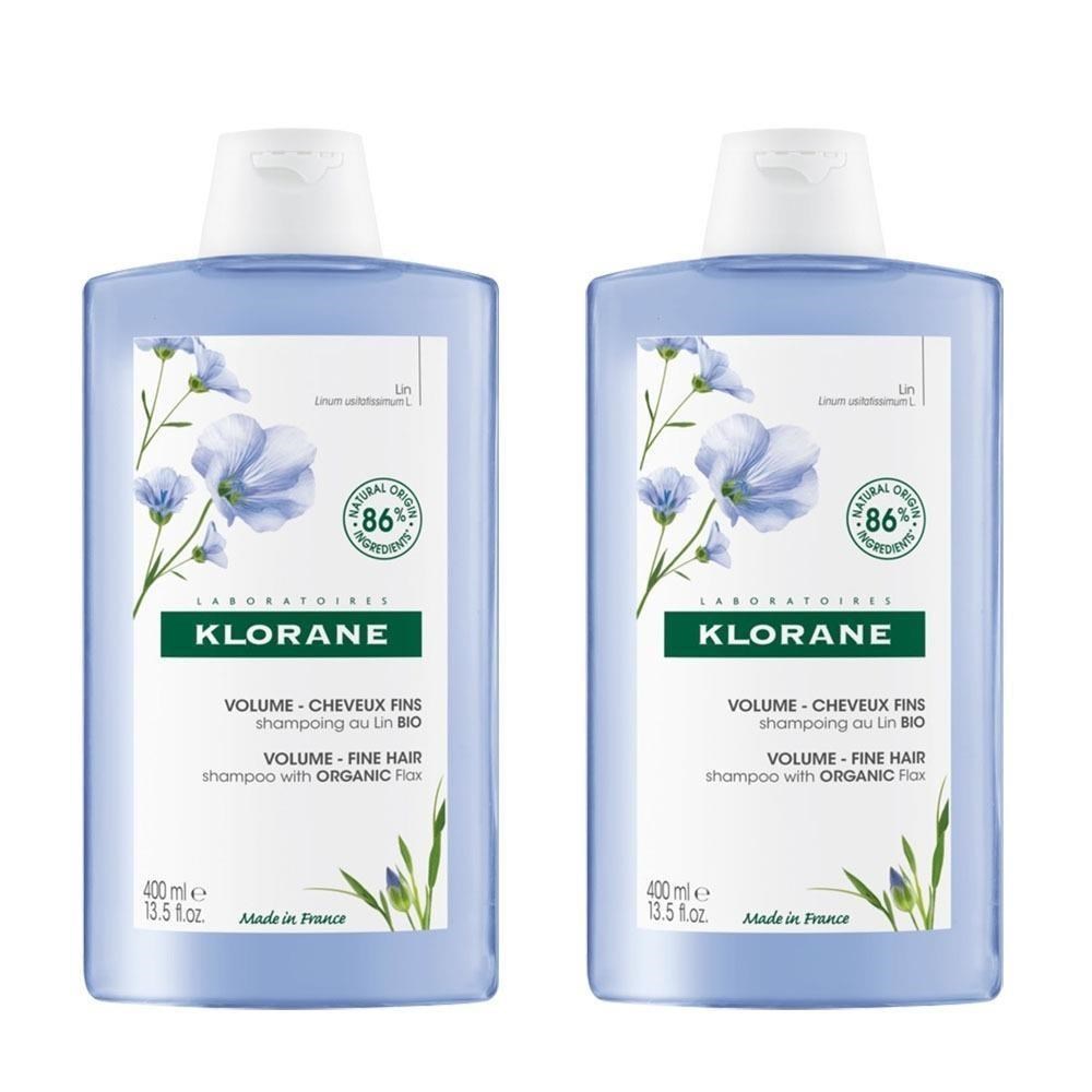 【KLORANE蔻蘿蘭】 澎鬆洗髮精 400ml 2入組