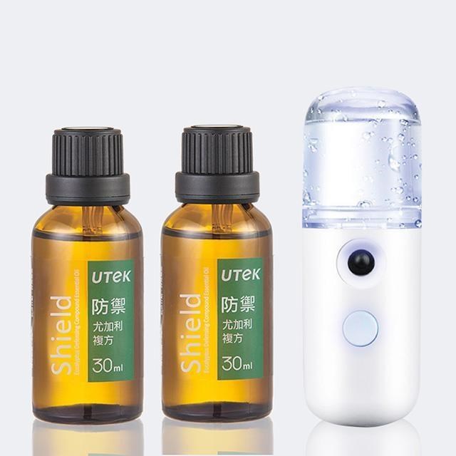 UTek尤加利複方精油(台灣製造)買2瓶--加送1瓶奈米噴霧器