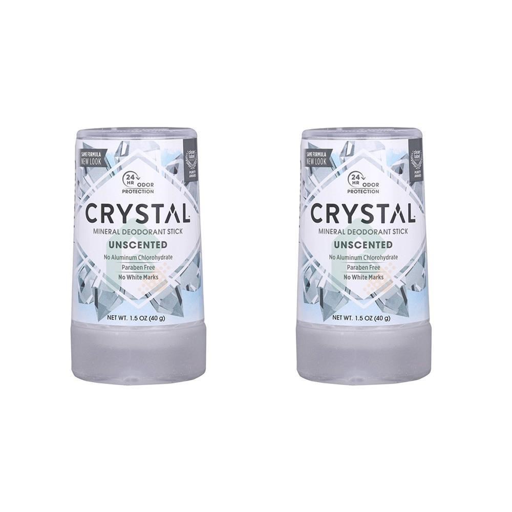 【CRYSTAL】2入組 礦物淨味棒 長效體香石 40G(不含鋁鹽)
