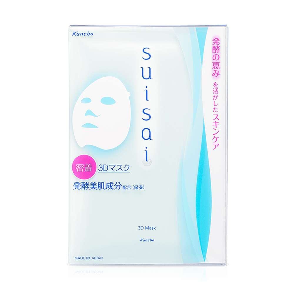 【Kanebo 佳麗寶】suisai 3D保濕面膜(2.7mLx4片)