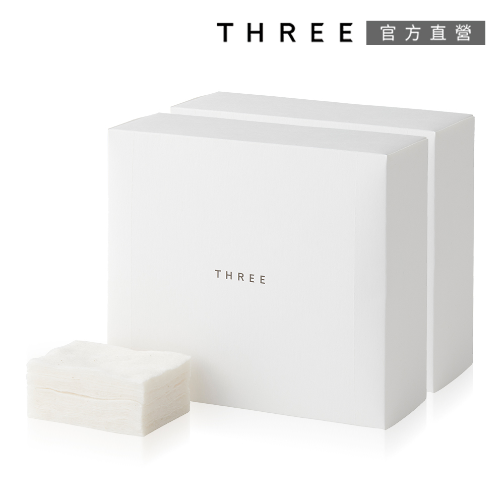 【THREE】有機化妝棉2件組