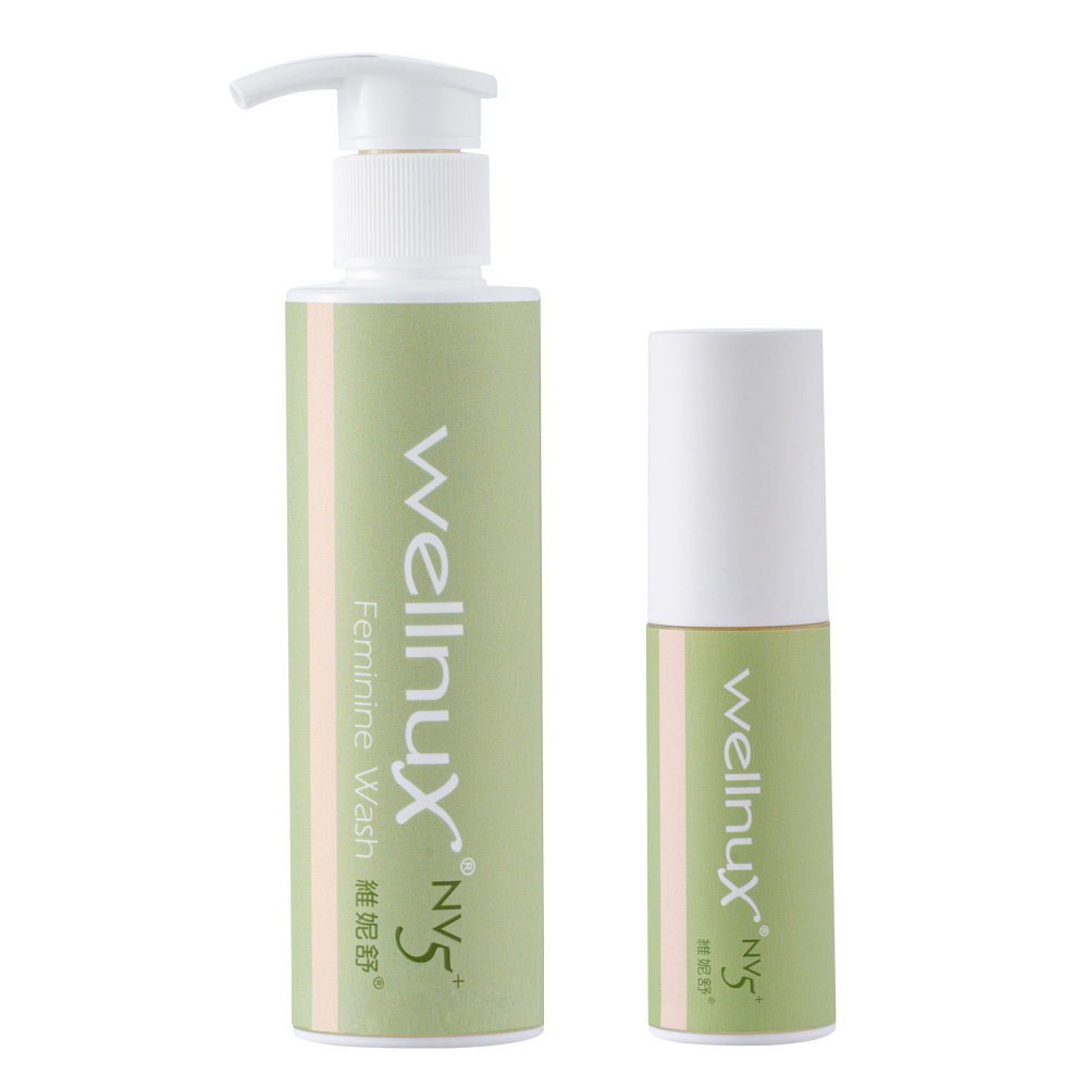 WellnuX 維妮舒 NV5+基本清潔保養組 浴潔露150ml+原液芬露30ml