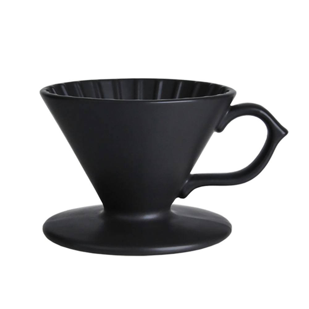 Tiamo 手作陶瓷濾杯V01 - 黑色(HG5539BK)