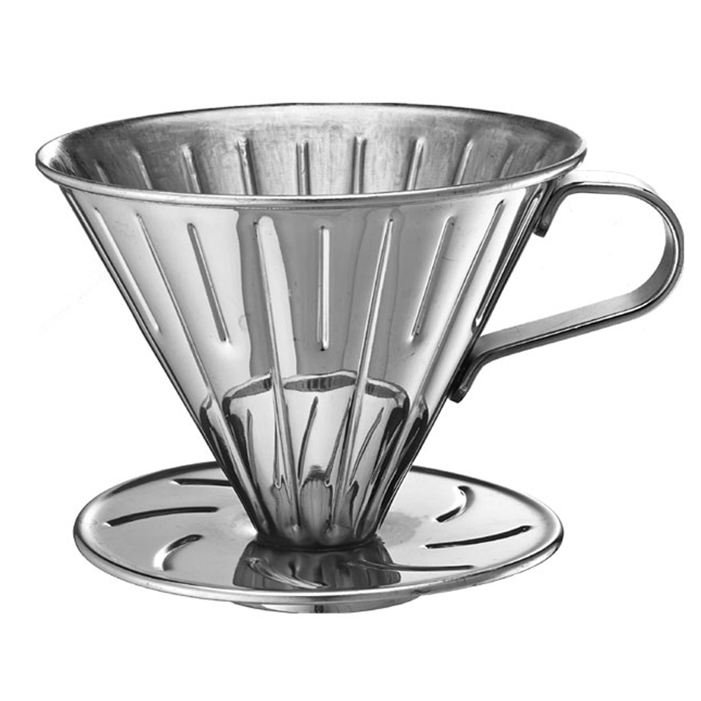 Tiamo V01不銹鋼圓錐咖啡濾杯組(HG5033MR)