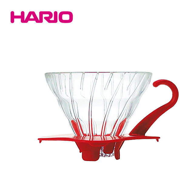 HARIO V60紅色01玻璃濾杯 VDG-01R