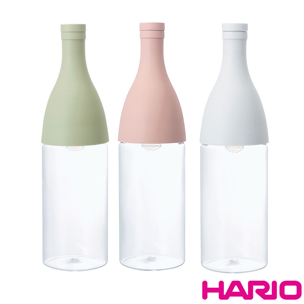 【HARIO】AISNE香檳瓶冷泡茶壺800ml(粉綠/粉紅/白）