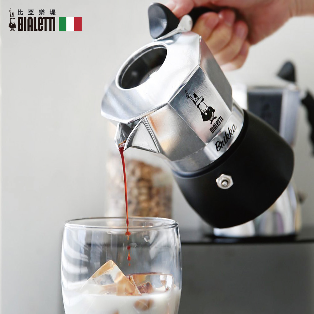 Bialetti 極厚加壓摩卡壺NEW BRIKKA PLUS-4杯份