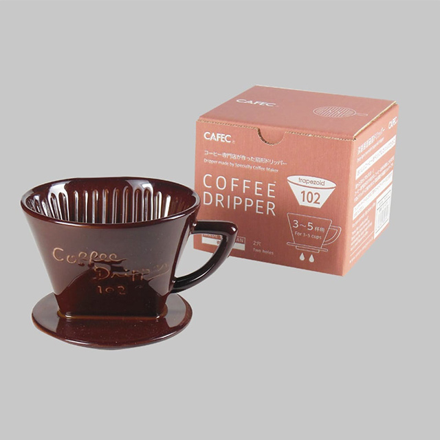 日本CAFEC 扇形陶瓷濾杯1-4杯-咖啡