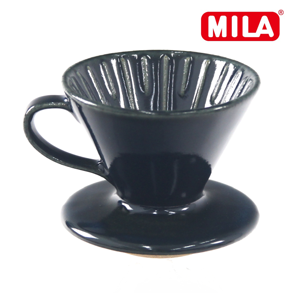 MILA日本製 織部燒 咖啡濾杯01-清海風琉璃