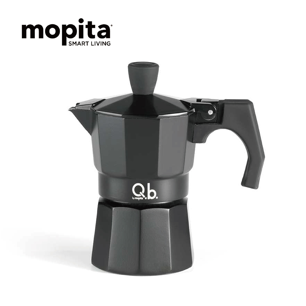 【義大利MOPITA莫比塔】摩卡壺/咖啡壺 黑色 3杯份