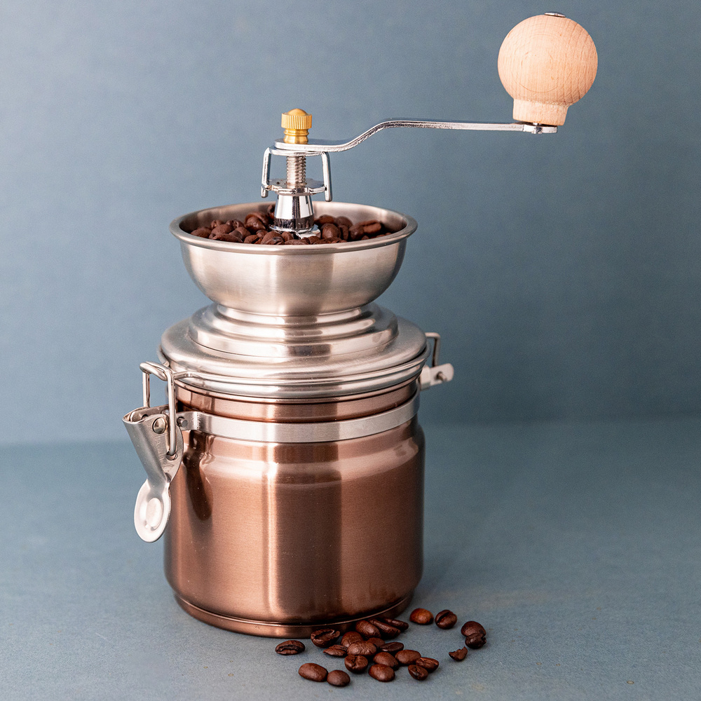 La Cafetiere 銅面手搖咖啡磨豆機