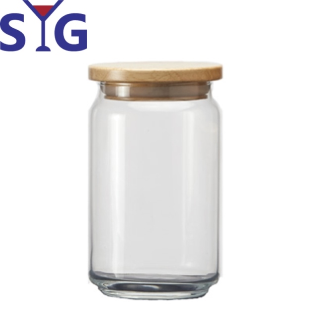 SYG玻璃原木蓋儲物罐750cc-PSJ750