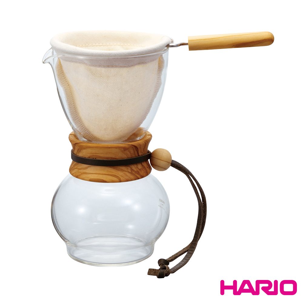 【HARIO】橄欖木濾布1~2杯手沖壺 DPW-1-OV