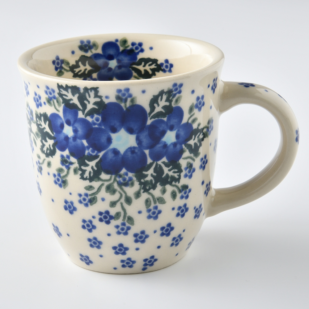 波蘭陶 青花涼夏系列 卡布其諾杯 水杯 茶杯 咖啡杯 馬克杯 300 ml 波蘭手工製