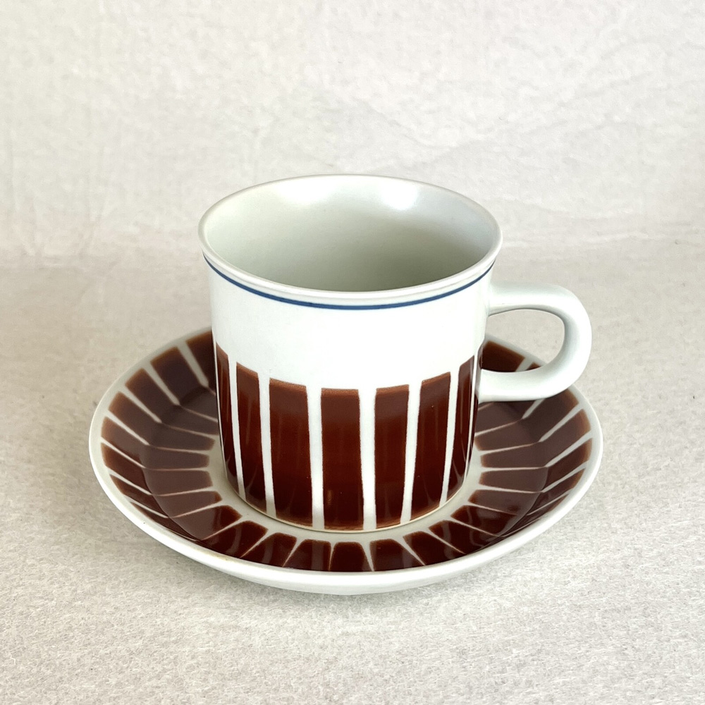 【美濃燒】日本製 六魯 Rokuro Bluts 茶柱咖啡杯碟組 150ml(陶瓷杯盤、下午茶必備)