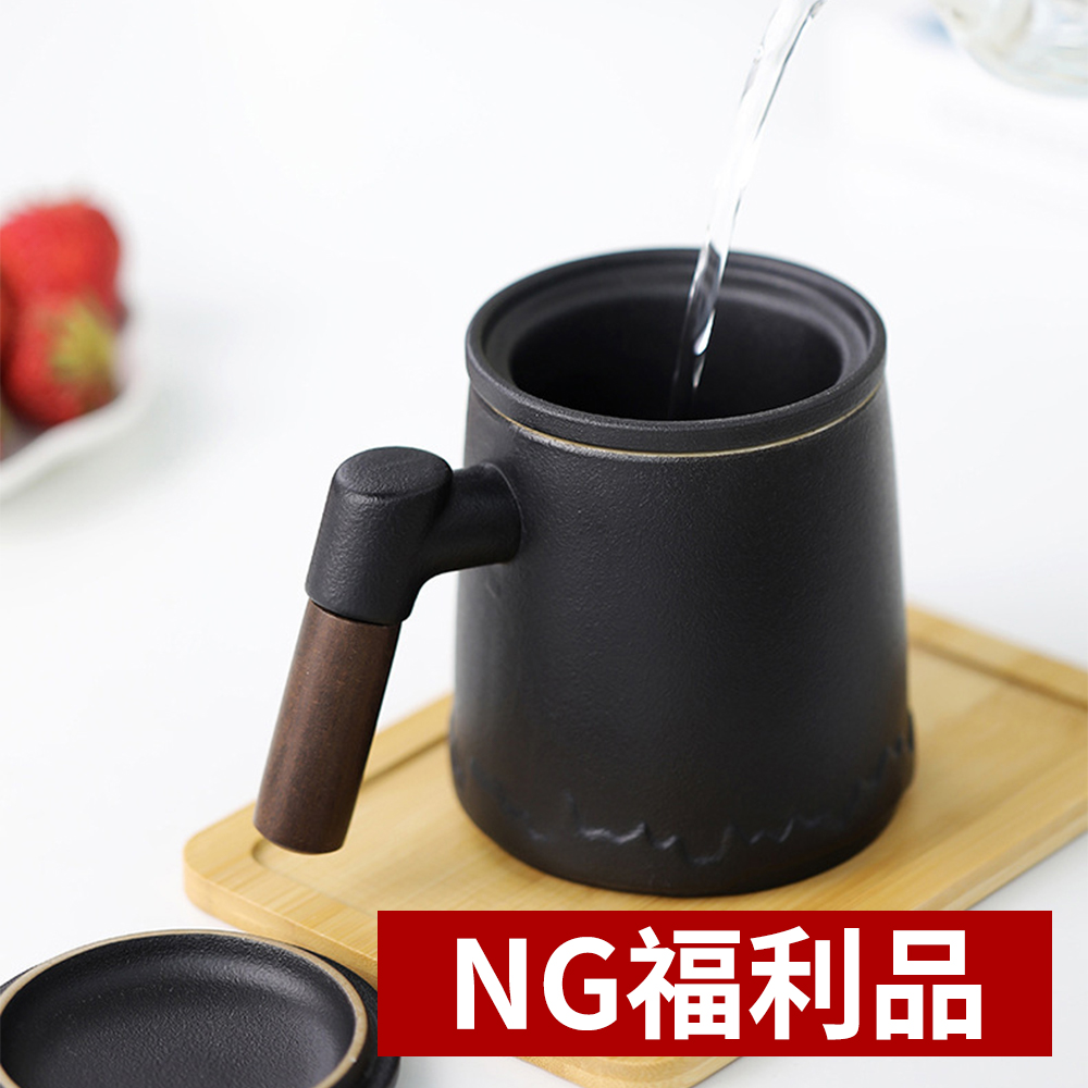 【CS22】NG福利品↘日式靜謐陶瓷茶水分離泡茶杯禮盒組