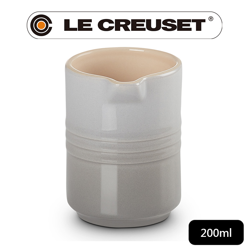 LE CREUSET-瓷器牛奶壺 200ml (迷霧灰)