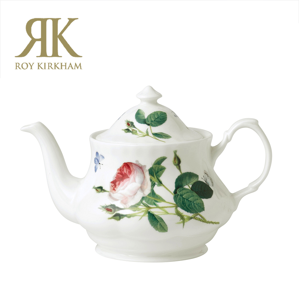 英國Roy Kirkham-玫瑰花園 (Palace Garden) 系列1000ml 骨瓷花茶壺