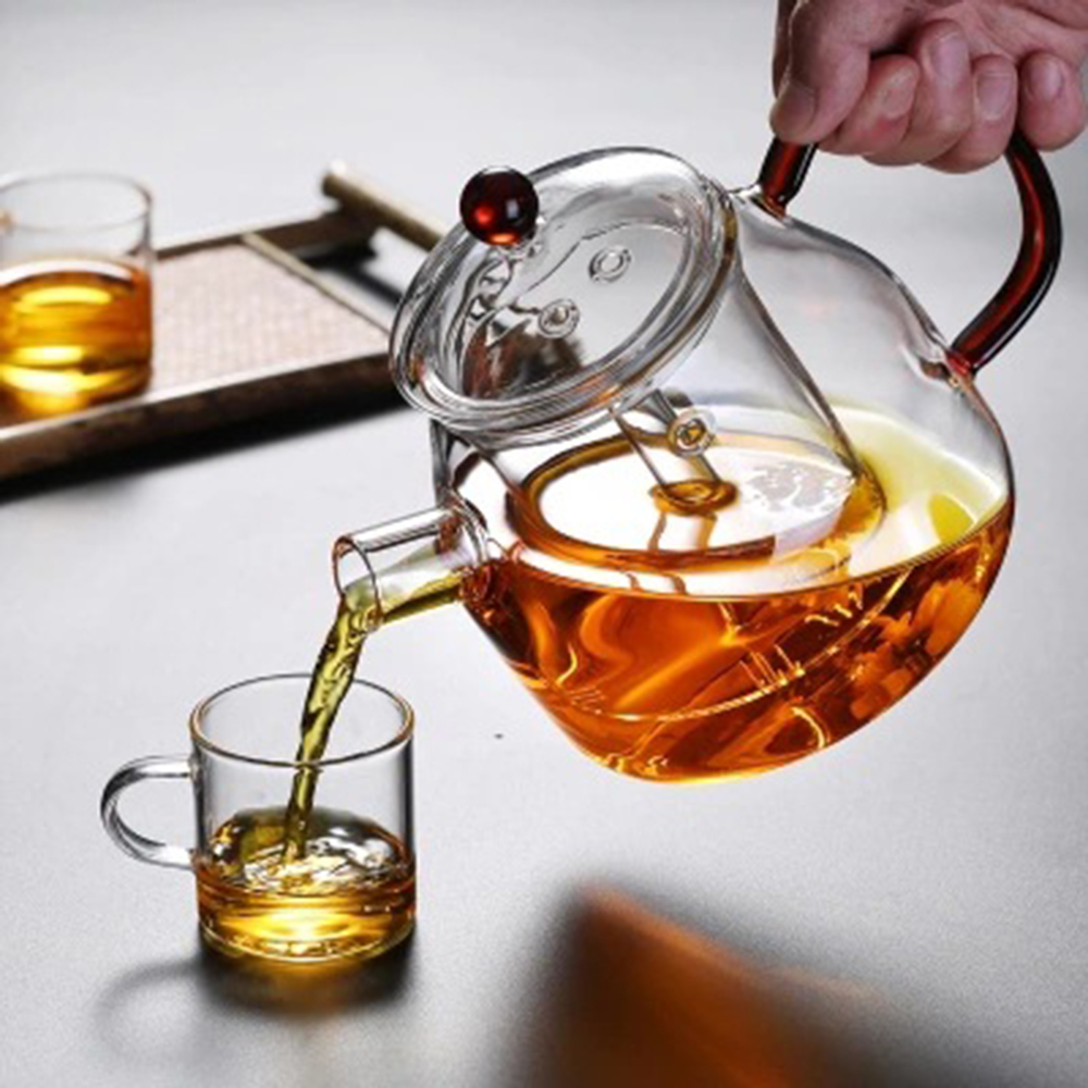 【CS22】茶之道耐熱玻璃大容量煮茶壺(1300ML)-無內膽款