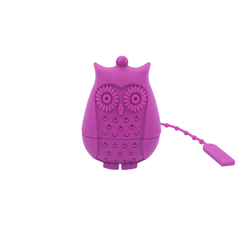 《Stylelife》創意造型濾茶器-紫色貓頭鷹
