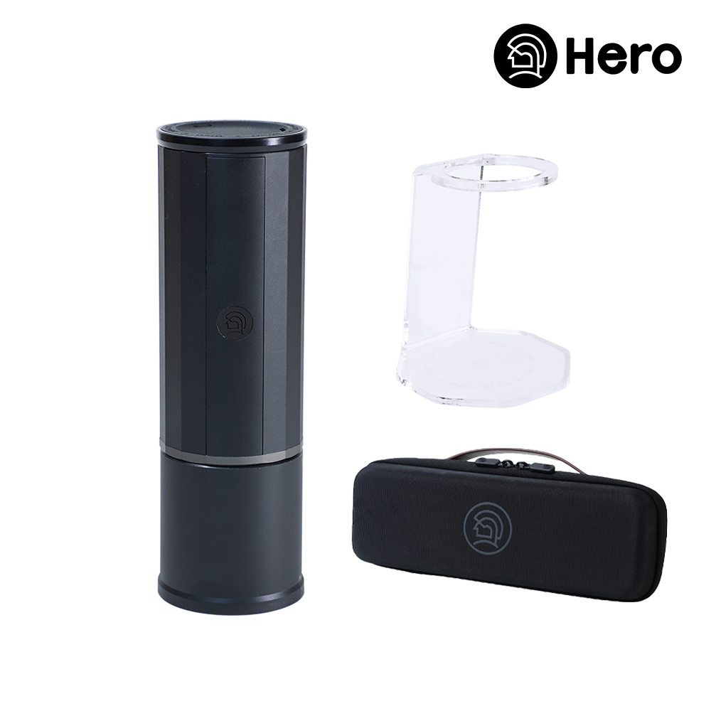 【Hero】攜帶型電動兩用義式萃取膠囊咖啡機全配組(包含義萃便攜包+義萃便攜支架)