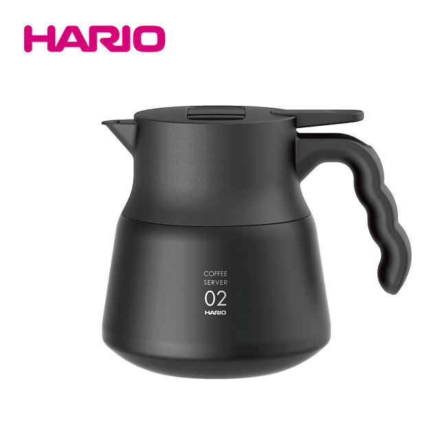 HARIO V60不鏽鋼保溫咖啡壺黑PLUS 600ml