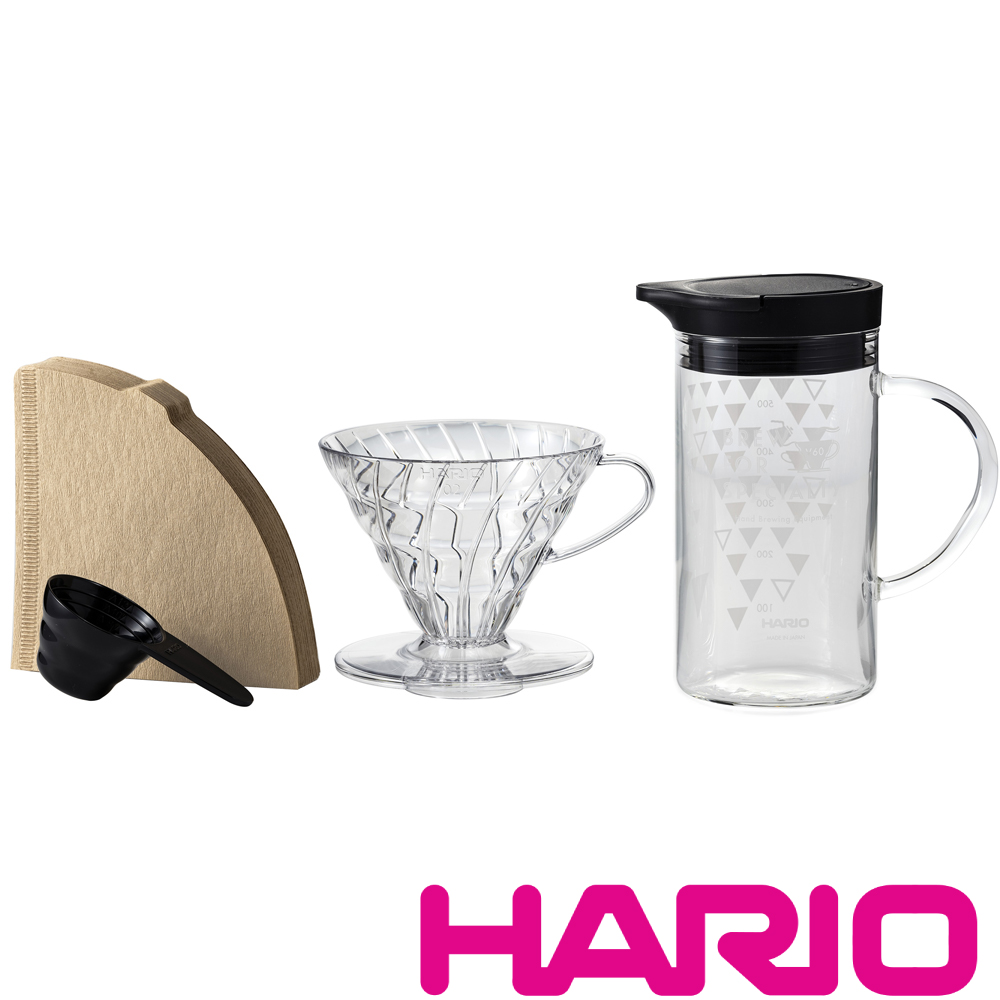 HARIO V60感溫變色咖啡壺組 VDSS-3012-B
