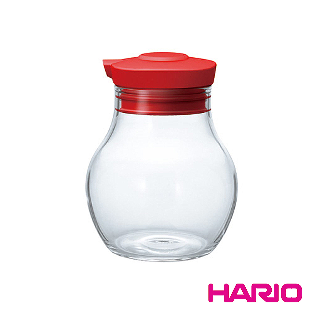 【HARIO】酒紅按壓式調味罐120ml OMPS-120-R