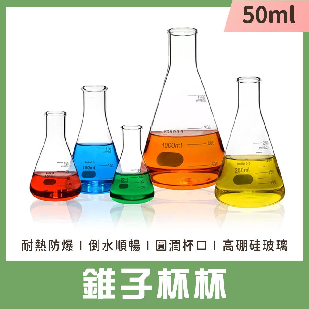 2入 三角燒杯50ml 851-GCD50