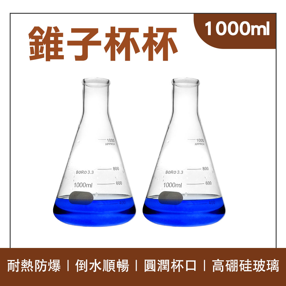 2入 三角燒杯1000ml B-GCD1000