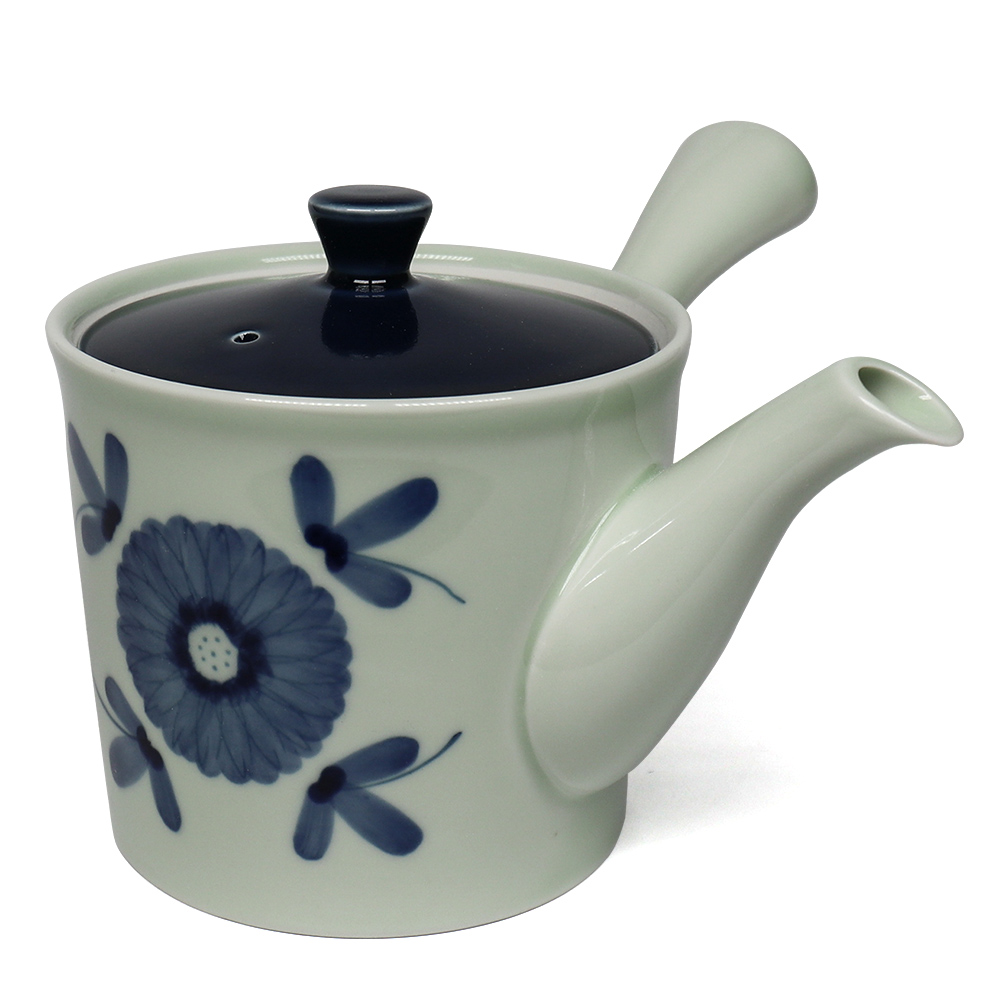 【福介商店】有田燒 藍花 橫手急須0.42L