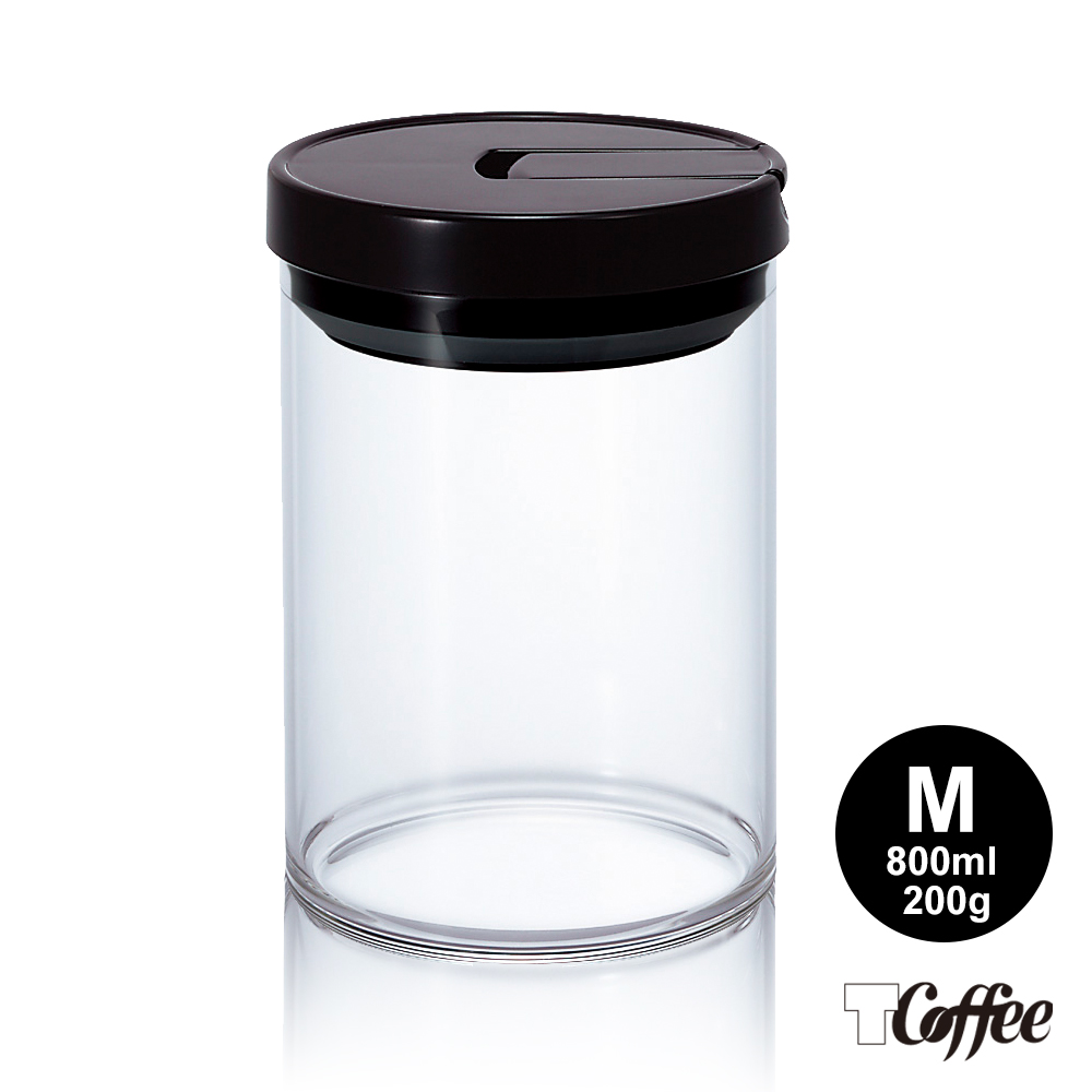 TCoffee HARIO咖啡保鮮罐黑色M
