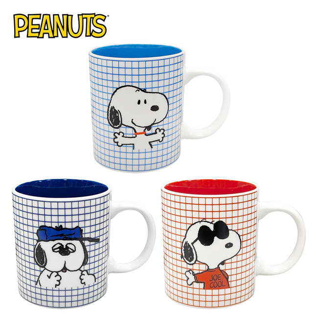 【日本正版】史努比 陶瓷 馬克杯 350ml 咖啡杯 奧拉夫 Snoopy PEANUTS 173206 173213 173220